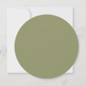 Dîner d'action de grâces vert Circle Carte menu (Dos)