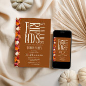 Dîner d'action moderne Invitation florale