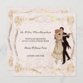 Dîner & Dance Party Invitation (Devant / Derrière)