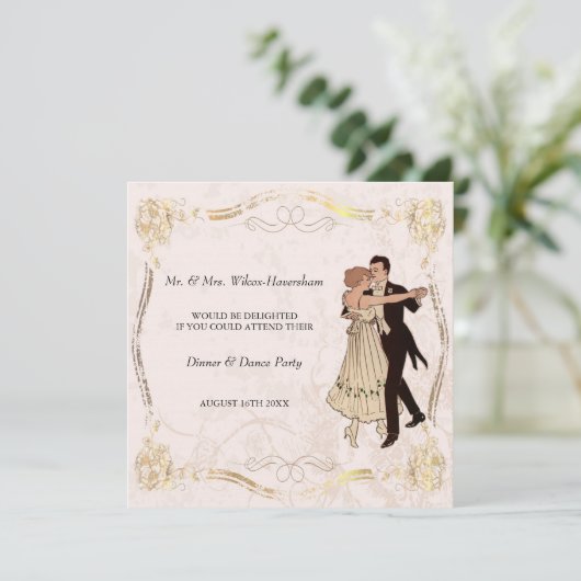 Dîner & Dance Party Invitation (Debout devant)