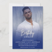 Dîner d'anniversaire 61e invitation Photo Hommes (Devant)