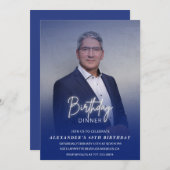 Dîner d'anniversaire 68e anniversaire invitation P (Devant / Derrière)