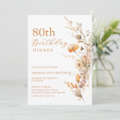 Dîner d'anniversaire d'automne Invitation - automn (Debout devant)