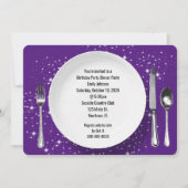 Dîner D'Anniversaire Sur Stars Invitation (Devant)