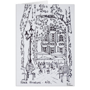 Dîner dans une place   Aix en Provence, France