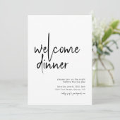 Dîner de bienvenue Invitation (Debout devant)