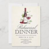 Dîner de dégustation de vin Invitation Pays (Devant)