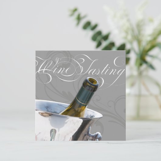 Dîner de dégustation de vins Invitation (Debout devant)