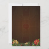 Dîner de fête de basket-ball Invitation (Dos)