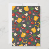 Dîner de fête de pizza Anniversaire Invitation (Dos)