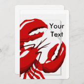 Dîner de homard Invitation (Devant / Derrière)