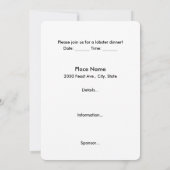 Dîner de homard Invitation (Dos)