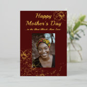 Dîner de la fête des mères noires Invitation à l'h (Debout devant)