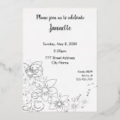 Dîner de la fête des mères noires Invitation à l'h (Verso)