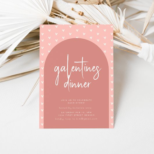 Dîner de la Journée des Galentines Invitation pour