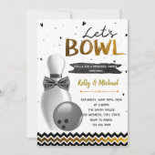 Dîner de la répétition de bowling invitation (Devant)