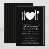 Dîner de la répétition de l'ambiance Invitation de (Devant / Derrière)