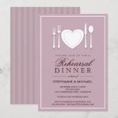 Dîner de la répétition de l'ambiance Invitation de (Devant / Derrière)