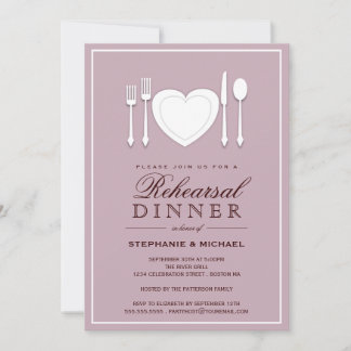 Dîner de la répétition de l'ambiance Invitation de