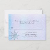 Dîner de la répétition de mariage d'hiver RSVP (Dos)