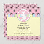 Dîner de lapin de Pâques ou invitation de brunch (Devant / Derrière)