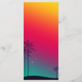 Dîner de mariage à Las Vegas à la mode Menus (Dos)