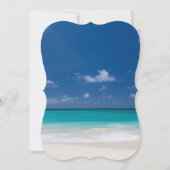 Dîner de mariage de Blue Beach Invitations (Dos)