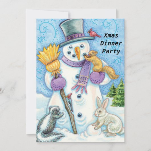 Dîner de Noël 2 Invitation (Devant)