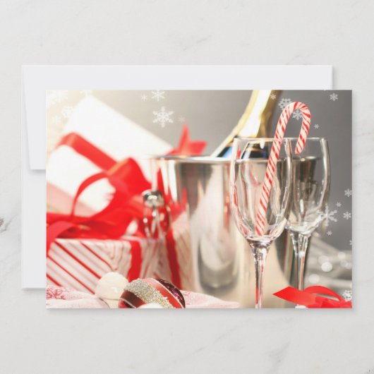 Dîner de Noël Cocktail Invitation (Dos)