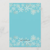 Dîner de Noël de la famille bleue Menu Modèle (Dos)