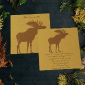 Dîner de Noël de Moose Invitations