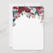 Dîner de Noël Fête Invitation (Dos)