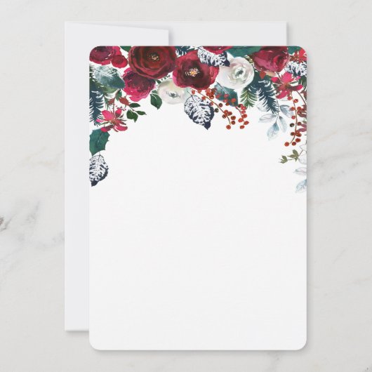 Dîner de Noël Fête Invitation (Dos)