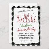 Dîner de Noël Invitation (Devant / Derrière)