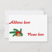 Dîner de Noël, invitation (Dos)