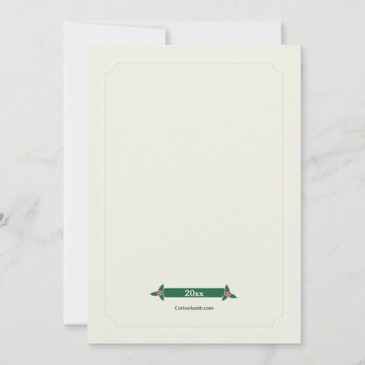 Dîner de Noël Invitation (Dos)