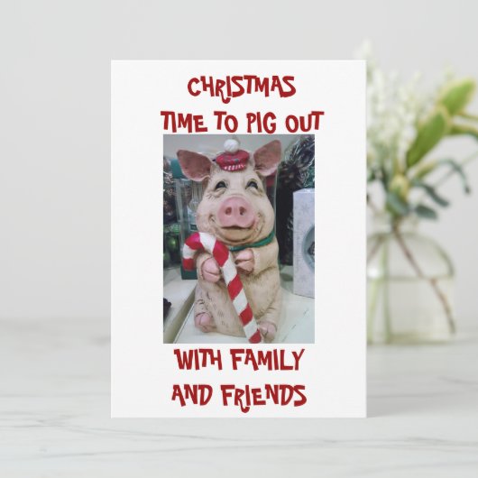 DÎNER DE NOËL INVITATION (Debout devant)