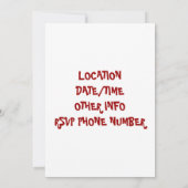 DÎNER DE NOËL INVITATION (Dos)