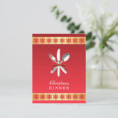 Dîner de Noël Invitation (Debout devant)