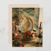 Dîner de Noël Invitation (Devant / Derrière)