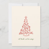 Dîner de Noël invitation fantaisie (Dos)