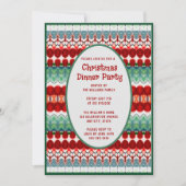 Dîner de Noël Invitation vacances Soiree (Devant)