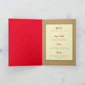 dîner de noël rustique menu modèle (Intérieur)