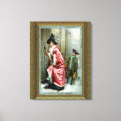 Dîner de Noël toile enveloppée (Recto)