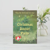 Dîner de Noël végétarien Invitation (Debout devant)