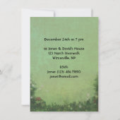 Dîner de Noël végétarien Invitation (Dos)