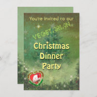 Dîner de Noël végétarien Invitation