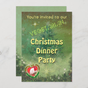 Dîner de Noël végétarien Invitation