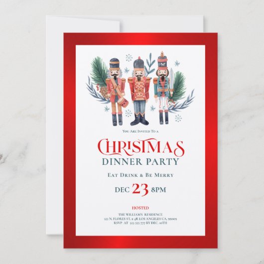 Dîner de noix invitation (Devant)