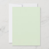 Dîner de printemps fleuri Boho vert Invitation (Dos)